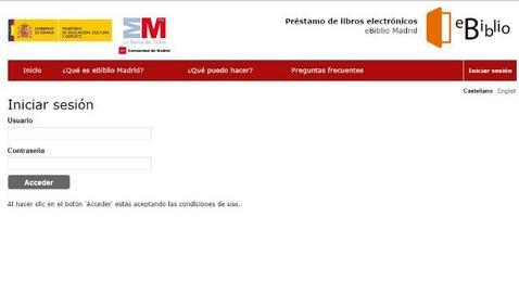 Cada Comunidad Autónoma tendrá su propia web de acceso. En la imagen, madrid.ebiblio.es