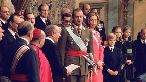 El Rey Don Juan Carlos, en su proclamación
