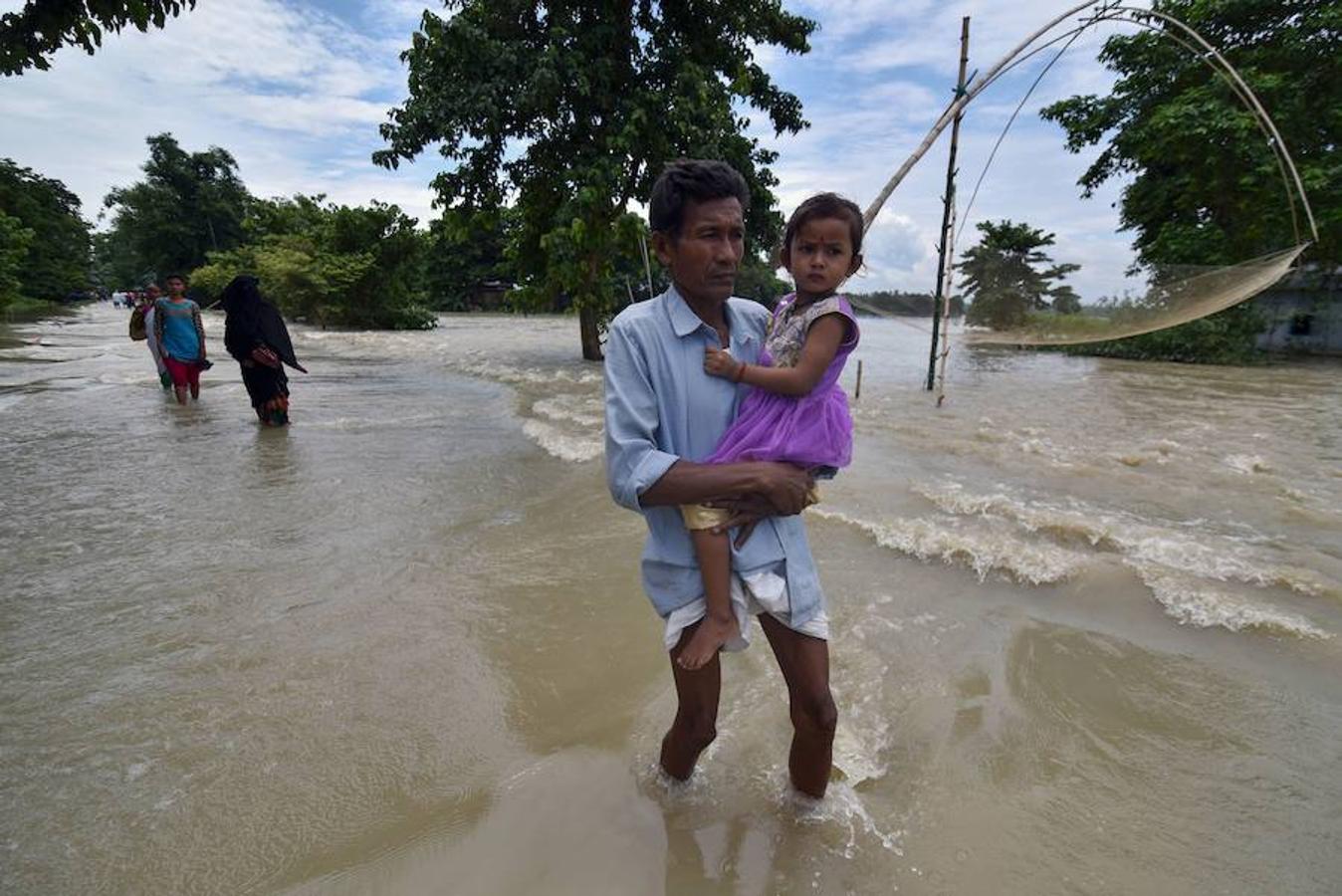 En imágenes Las lluvias del monzón provocan graves inundaciones en la