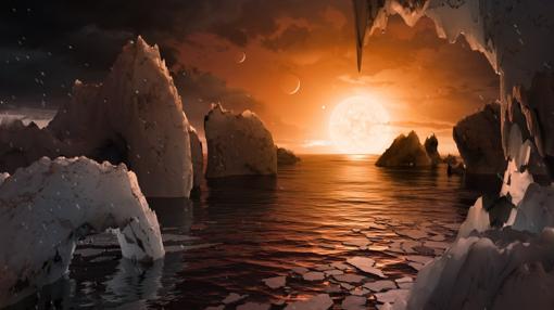 Posible aspecto de TRAPPIST-1 f