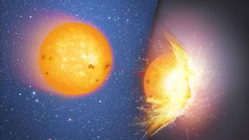 ¿Y si en vez de agujeros negros, en el centro de las galaxias hubiera objetos sólidos muy masivos? Las estrellas chocarían contra ellos