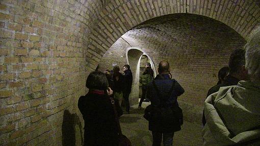 Una de las galerías subterráneas del búnker