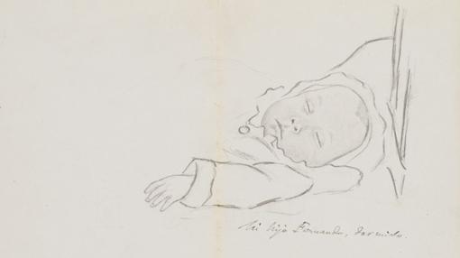 Unamuno retrató a su hijo Fernando en este dibujo