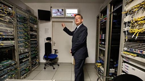 Imagen de Puig tomada esta semana en la sede de la televisión valenciana
