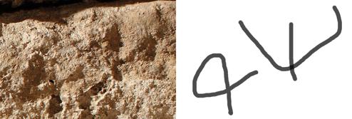 Inscripción alfa y omega, símbolo de Cristo