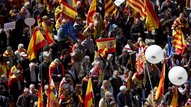 Manifestación Barcelona Societat Civil Catalana augura una gran