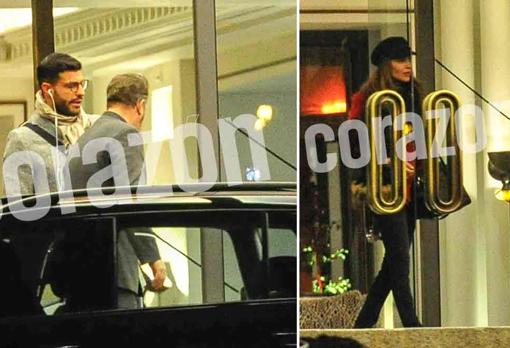 Paula Echevarría y miguel Torres a su salida del hotel