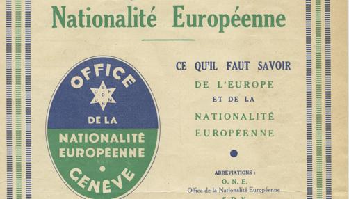 El proyecto planteaba la «nacionalidad europea», según los documentos obtenidos por el catedrático Félix Sagredo y a los que ha tenido acceso ABC