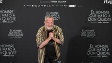 Gilliam, presentando la película en Madrid