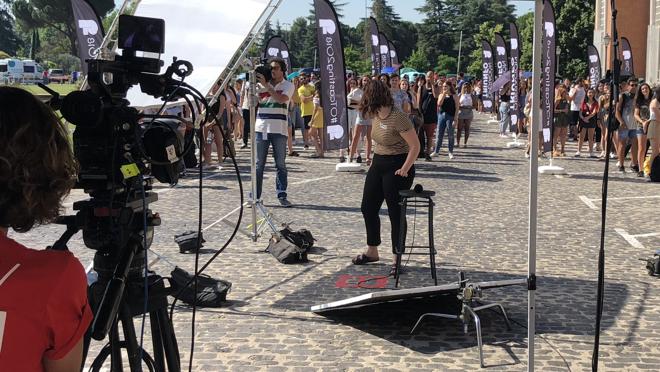 Una candidata durante el casting tras no haber sido seleccionada