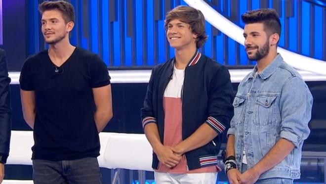 Carlos Right, Luis y Rodrigo, momentos antes de conocer la decisión del público