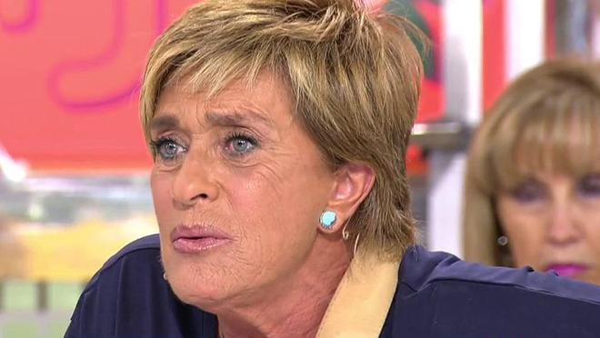 Chelo García Cortés hablando de su deuda en «Sálvame»