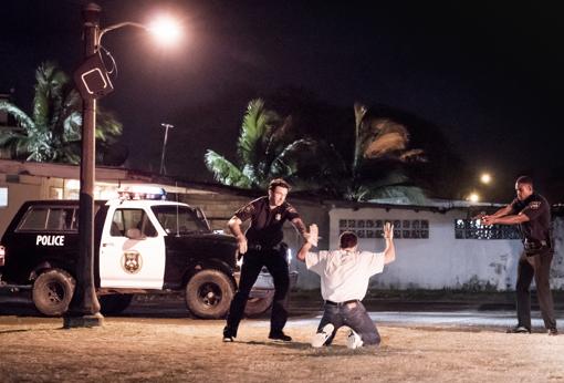 Miguel Ángel Silvestre como Pablo Ibar, en el momento de la detención