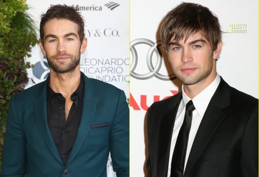 Chace Crawford en 2007 y 2019