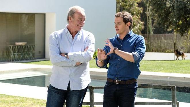 Bertín Osborne con Albert Rivera en «Mi casa es la tuya»