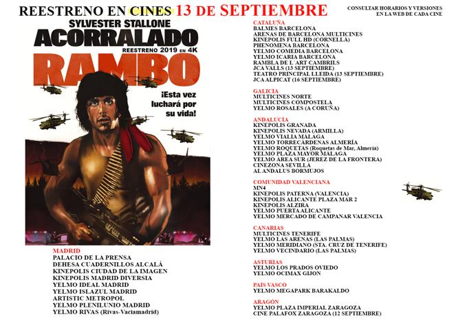 Los cines a los que regresa «Acorralado» este fin de semana