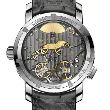 Parte trasera del reloj Twin Beat Perpetual Calendar