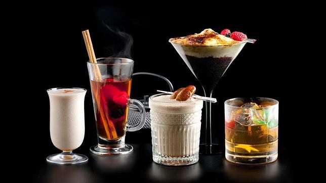 Algunos de los cócteles de Javier de las Muelas, en el Dry Martini de Barcelona