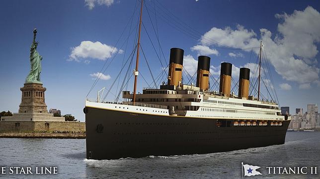 Dibujos del Titanic II, presentados por la compañía Blue Star Line