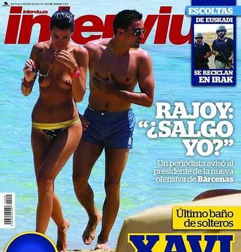 El topless de Núria Cunillera, la flamante esposa de Xavi Hernández
