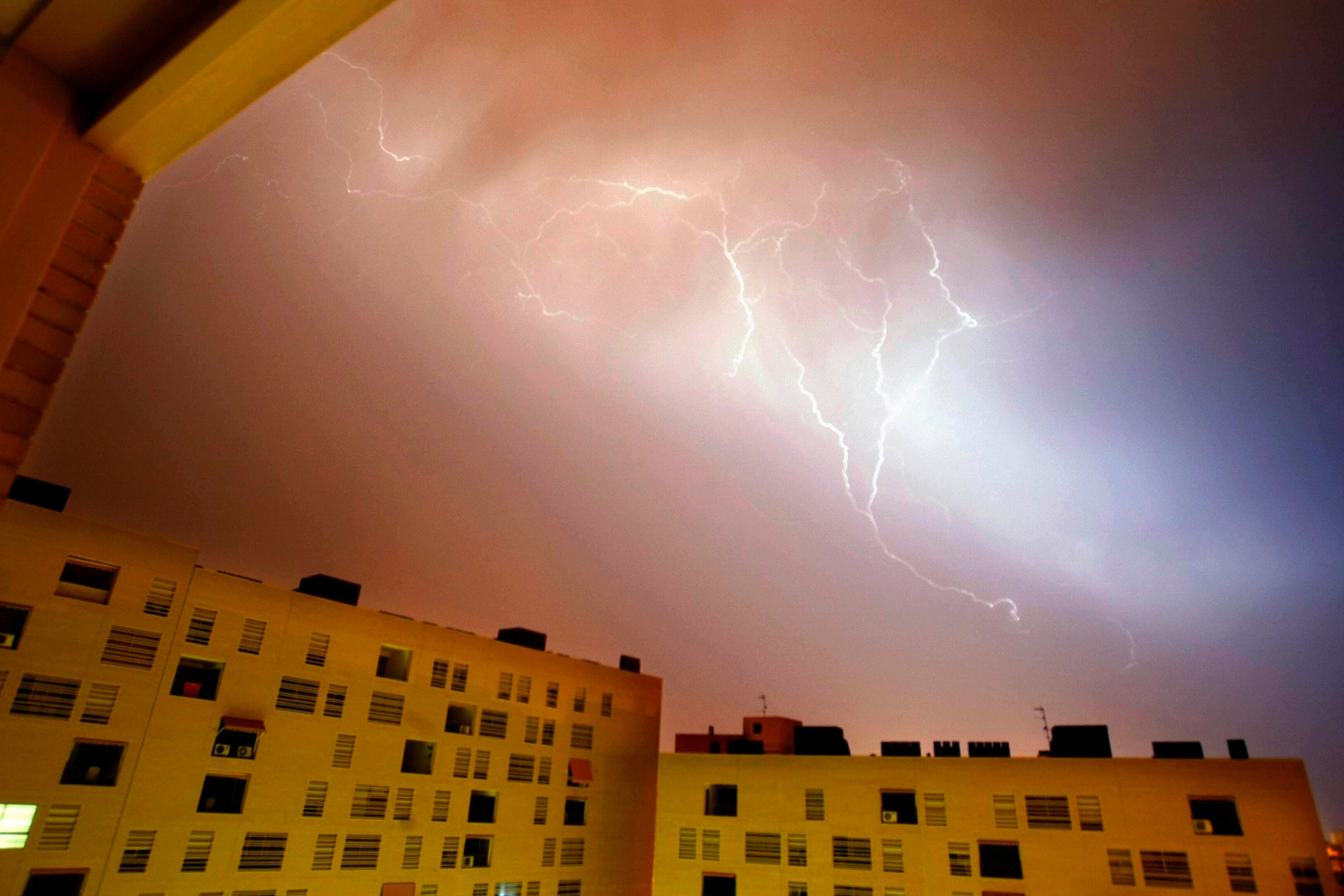 Más de 50.000 rayos han caído esta semana en la Comunidad Valenciana