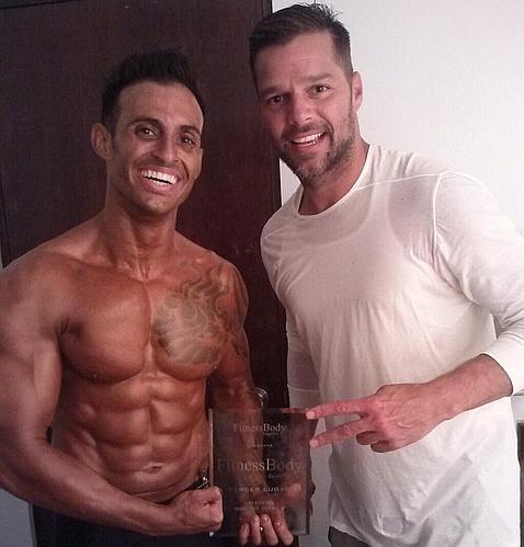 «Gracias a mi hermano por venir a verme. Fue mi mejor premio», escribió Eric tras recibir el tercer puesto en el premio Fitness Body