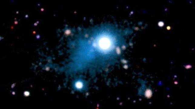Primera imagen de la «telaraña cósmica» que une las galaxias