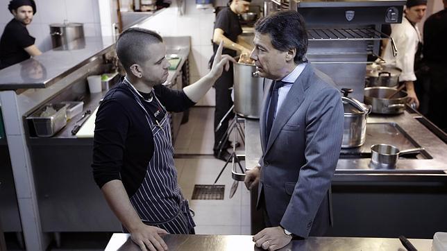 David Muñoz con Ignacio González, en «Diverxo»