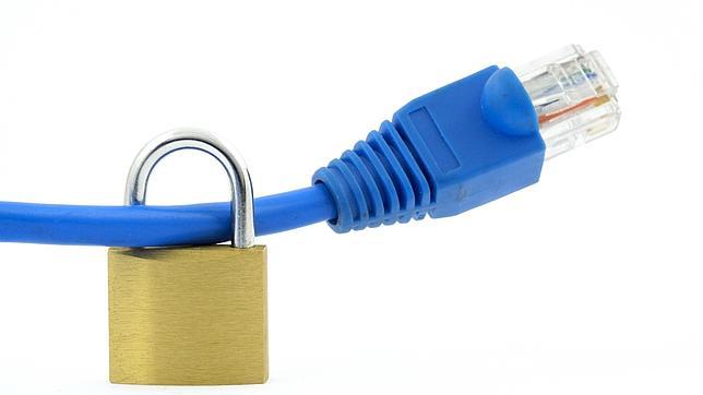 Una cable de ethernet