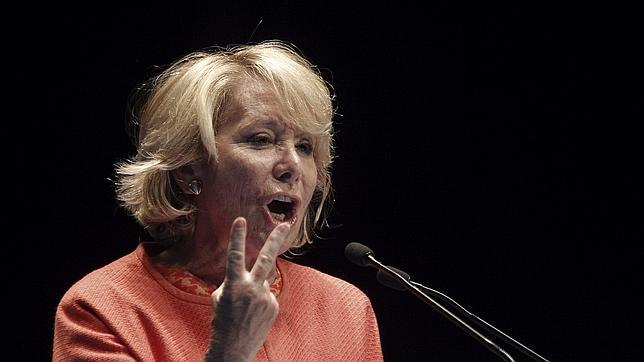 Aguirre se retrata ante el PP de Madrid tras su incidente de tráfico en Callao