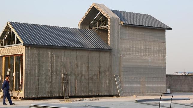 China construye casas con impresoras 3D