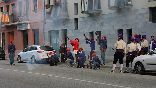 Imagen del simulacro de fusilamiento contra Jaime Gelada
