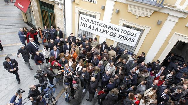Una de las múltiples protestas contra las tasas judiciales