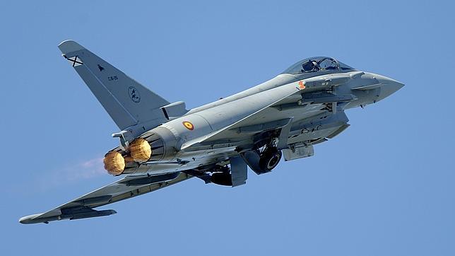 Un caza Eurofighter