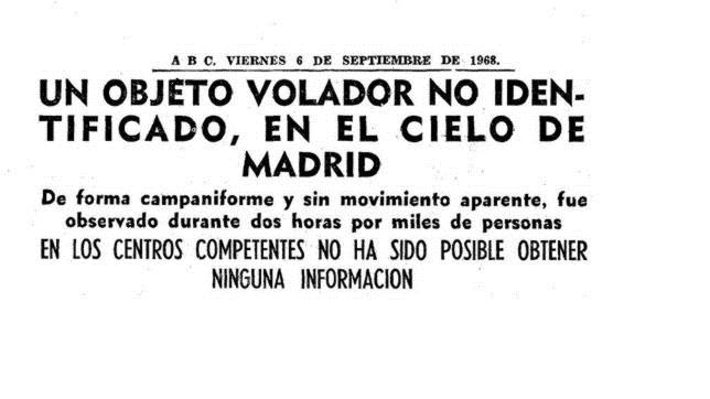 El titular de la información que salió en el diario ABC