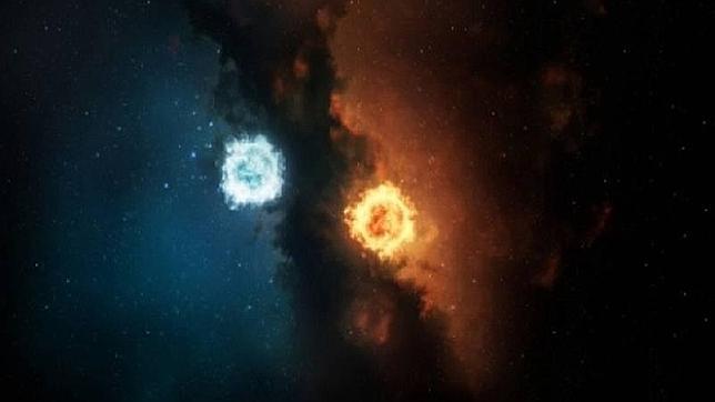Cuando una partícula de materia entra en contacto con una de antimateria, ambas se aniquilan por completo