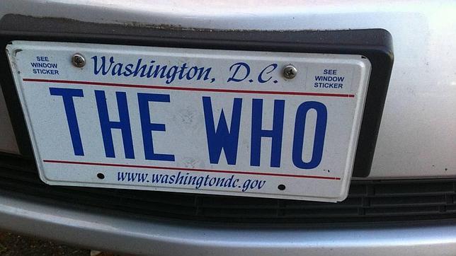 Una de las matrículas personalizadas que se pueden ver en Estados Unidos