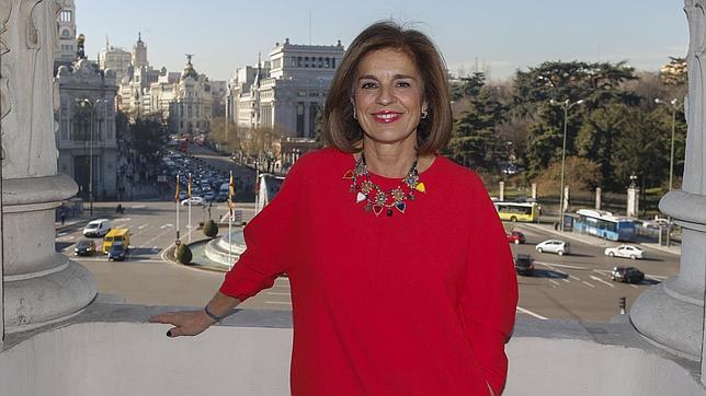 Ana Botella, en su despacho de la Alcaldía, en la plaza de Cibeles