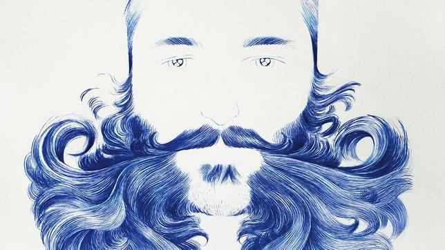 «Bluebeard», de O. Flandrois, una de las piezas de la muestra «To Shave or Not to Shave», en la Alianza Francesa de Málaga