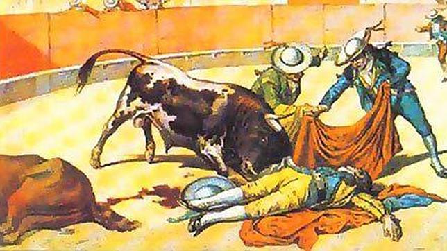 La muerte de Cándido de una cornada en el riñón