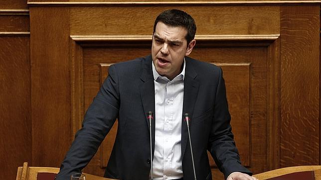 Alexis Tsipras, en el Parlamento griego