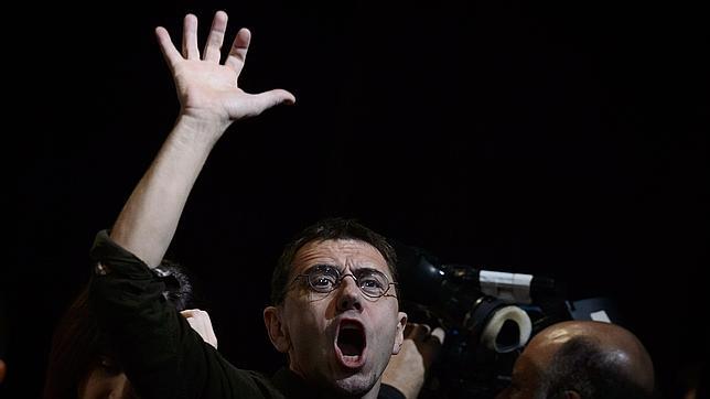 Juan Carlos Monedero durante un acto de Podemos.