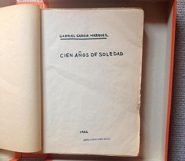 El manuscrito de «Cien años de soledad», una de las joyas del archivo de García Márquez