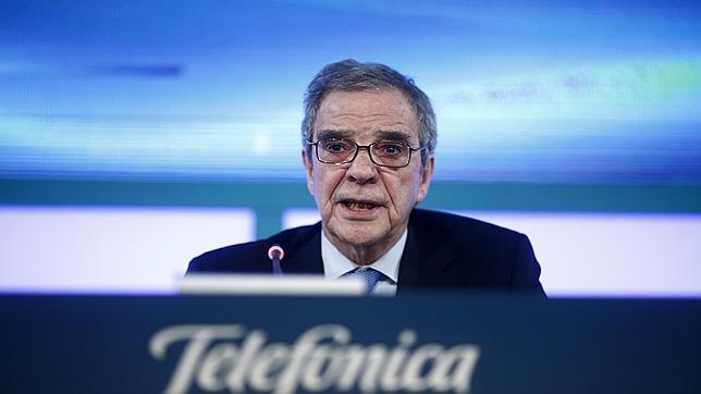 César Alierta en la junta general de accionistas de Telefónica