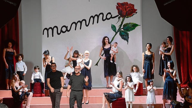 La pareja de diseñadores, en la Semana de la Moda de Milán