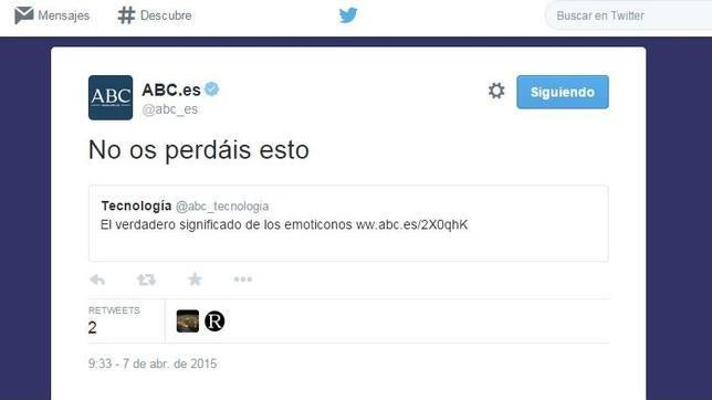 Detalle de la prueba realizada en el momento de la redacción de este artículo