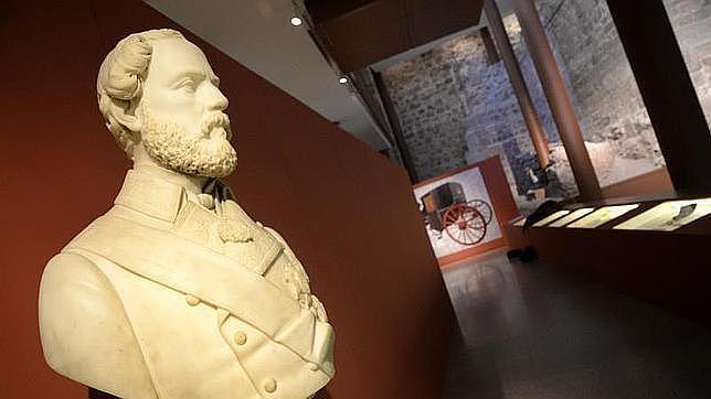 Busto del general en la exposición del Museo del Ejército