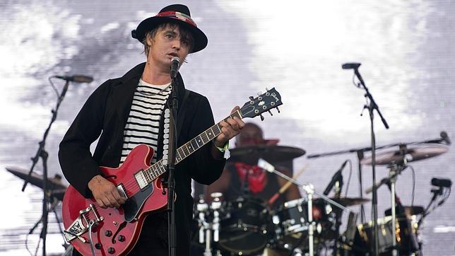 Pete Doherty, durante un concierto de The Libertines