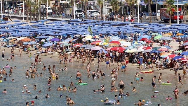 Playa de Levante, en Benidorm (Alicante)