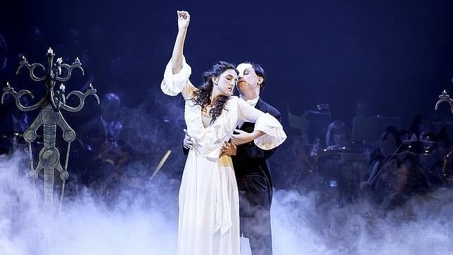 Representación del musical «El fantasma de la ópera» en el teatro Compac Gran Vía